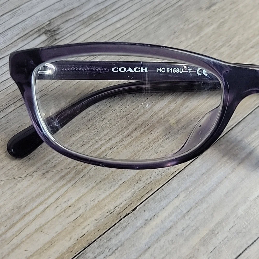 Coach Eyeglasses HC 6158U 5616 Transparent Purple 52 []‎ 16 140